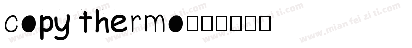copy thermo字体转换